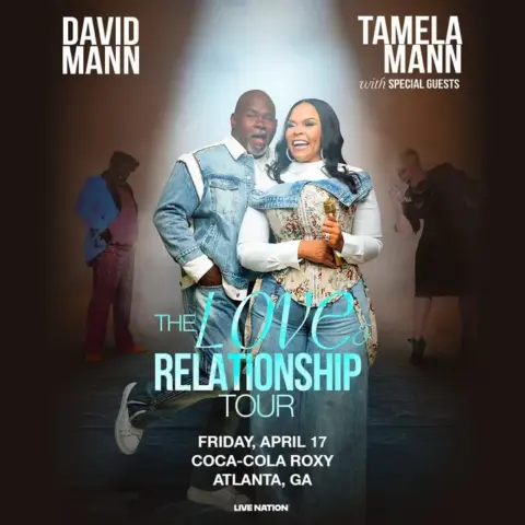 David and Tamela Mann at Coca-Cola Roxy