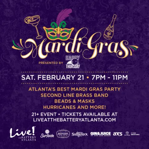 Mardi Gras at Live! at The Battery Atlanta