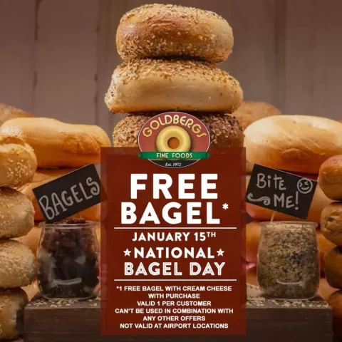 National Bagel Day at Goldbergs Fine Foods