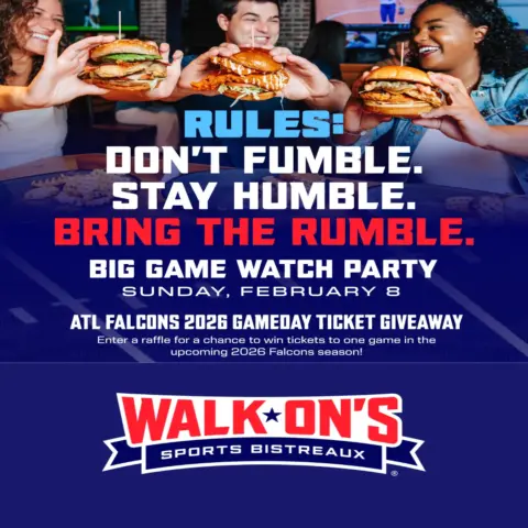 Big Game Watch Party at Walk-On’s Sports Bistreaux