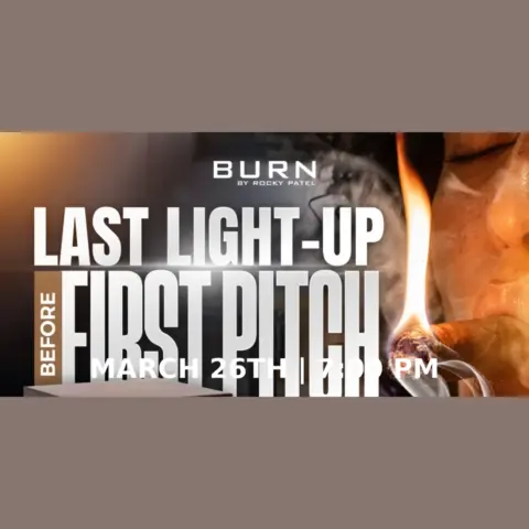 Last Light-Up Before First Pitch at BURN