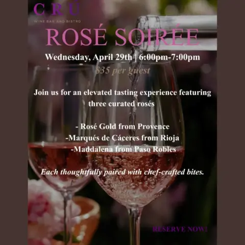 Rosé Soirée at CRÚ Wine Bar & Bistro