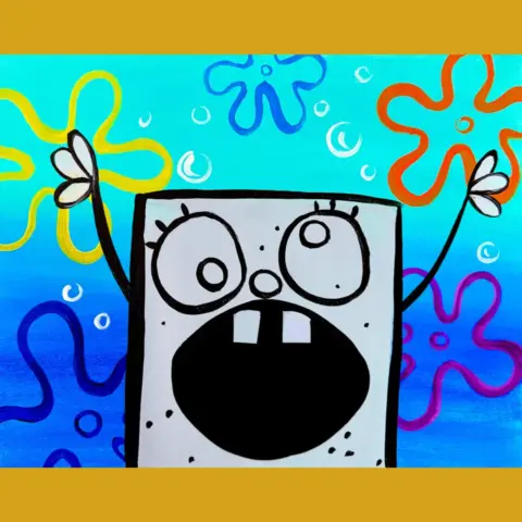 Doodle Bob Painting Class at Muse Paintbar