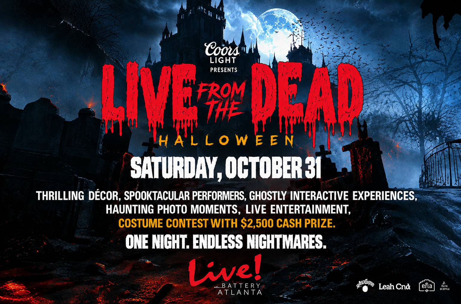 halloween party at Live! at the battery atlanta